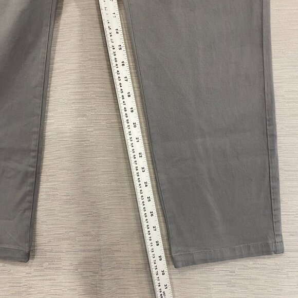 Calvin Klein Chino Pants Mens 36 x 30 Gray Slim Fit Straight Flex Waist Cotton - Picture 9 of 13